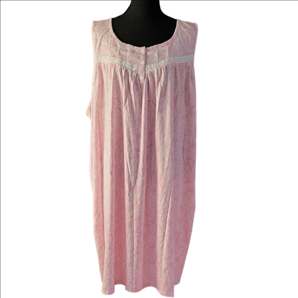 Croft & Barrow & Aris Collection Pink Nightgown "Set Of Two" Size 3X EUC - Picture 2 of 12